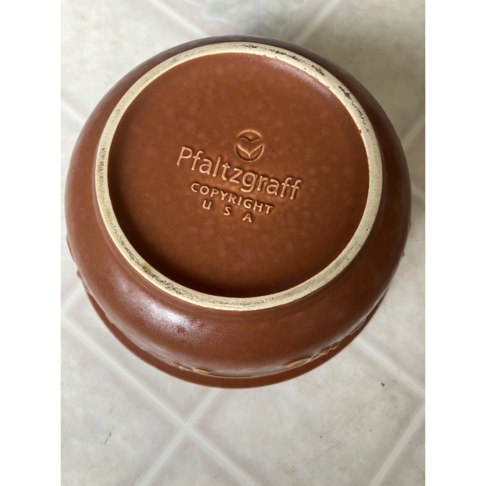 Pfaltzgraff Mission Flower 6" Soup Salad or Cereal Bowl Stamped Made in USA